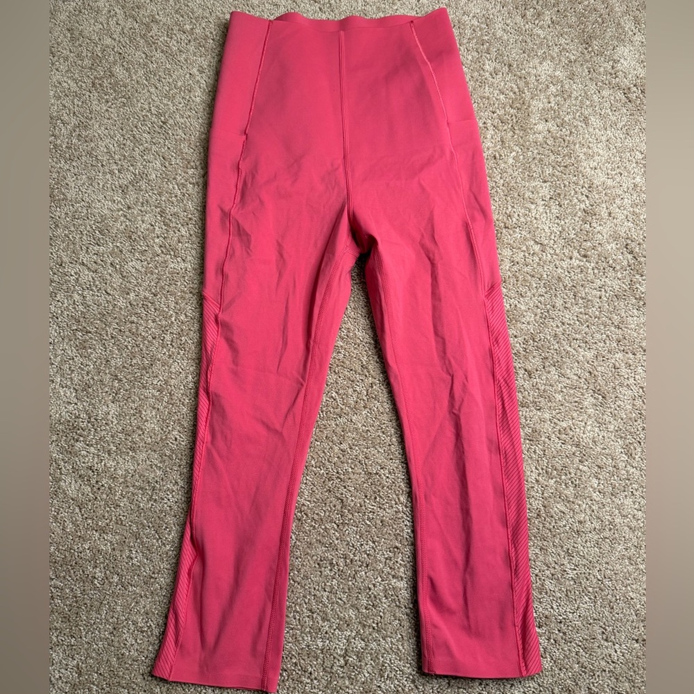 Sweaty‎ Betty Power High-Waisted Cropped Workout Leggings Pink Size XS